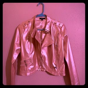 Privy pink leather jacket